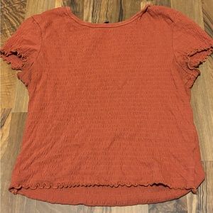 american eagle ruffle top